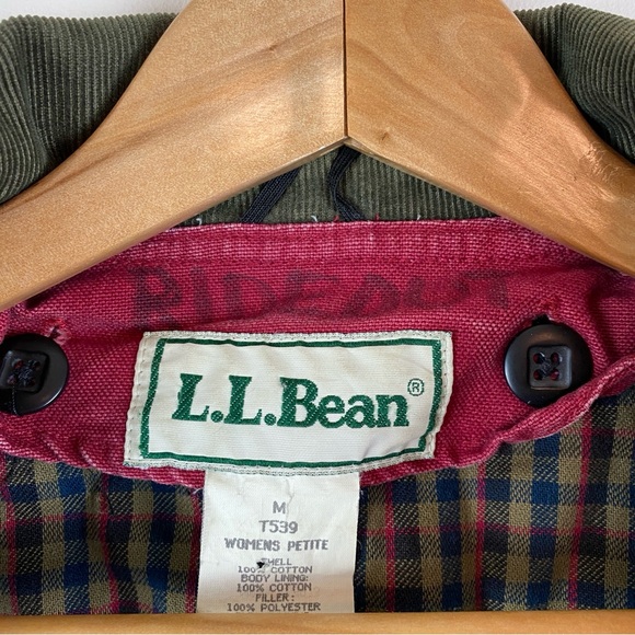 Vintage L.L. Bean Canvas Primaloft Flannel-Lined Barn Chore Coat - Picture 7 of 12